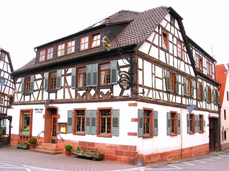 Goldner Engel, Restaurant - Hotel - Metzgerei Laudenbach  Eksteriør billede